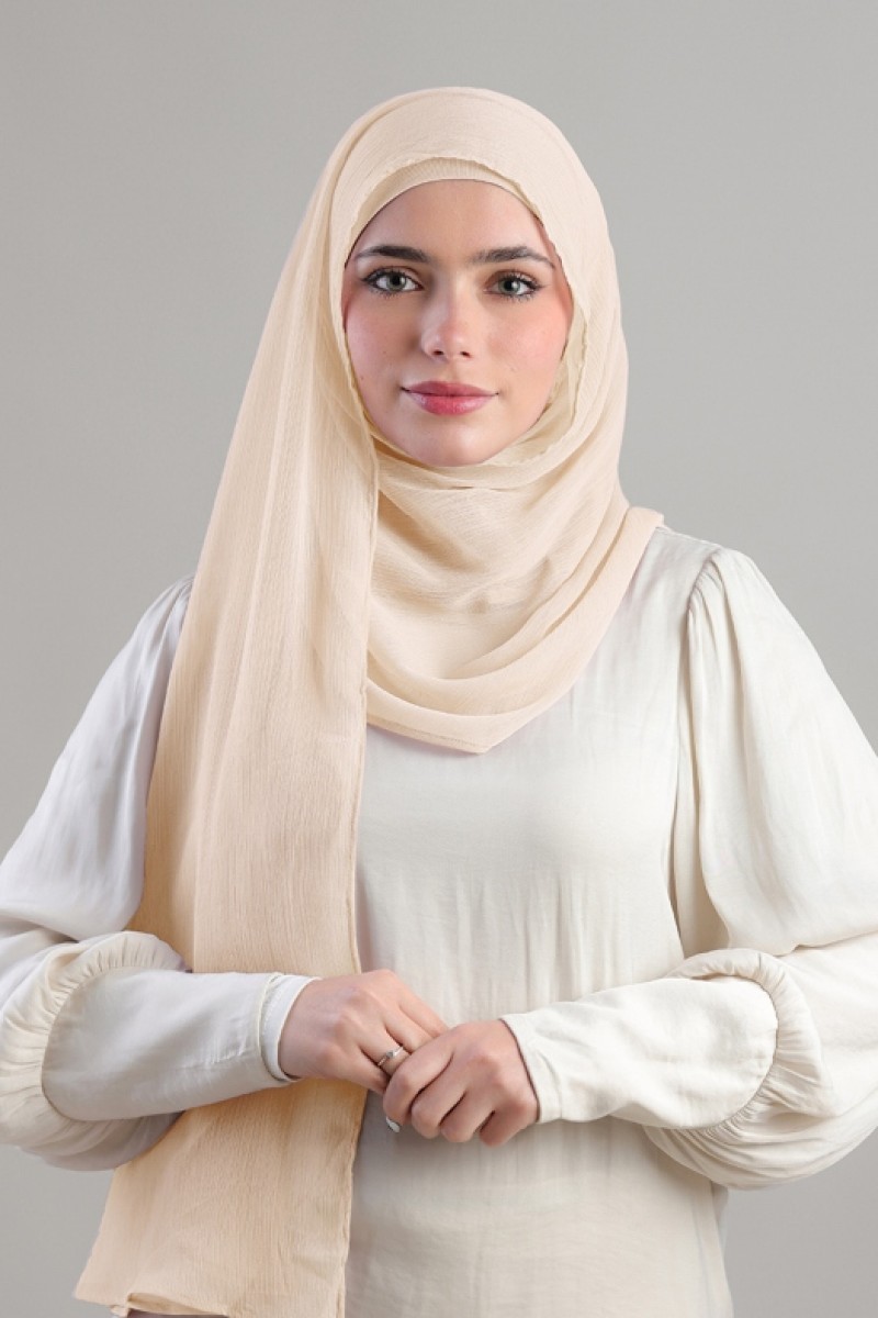 Frost - Plain Crinkled Chiffon