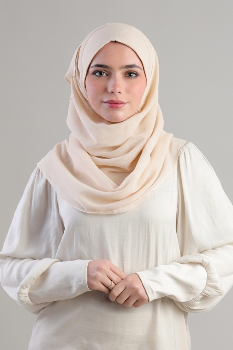 Frost - Plain Crinkled Chiffon