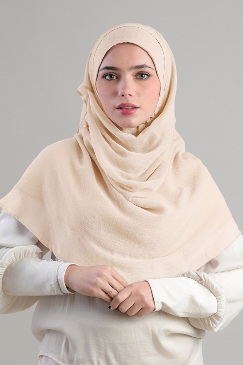 Frost - Plain Crinkled Chiffon