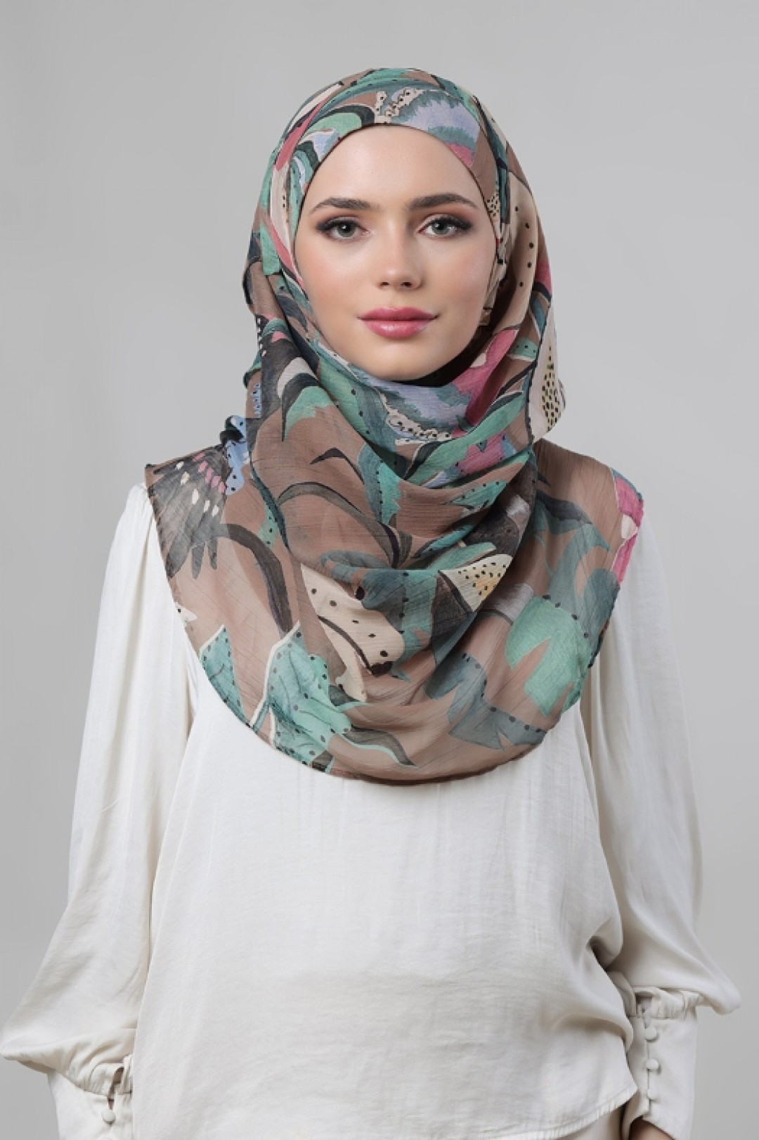 Fruits Of Paradise - Printed Crinkled Chiffon