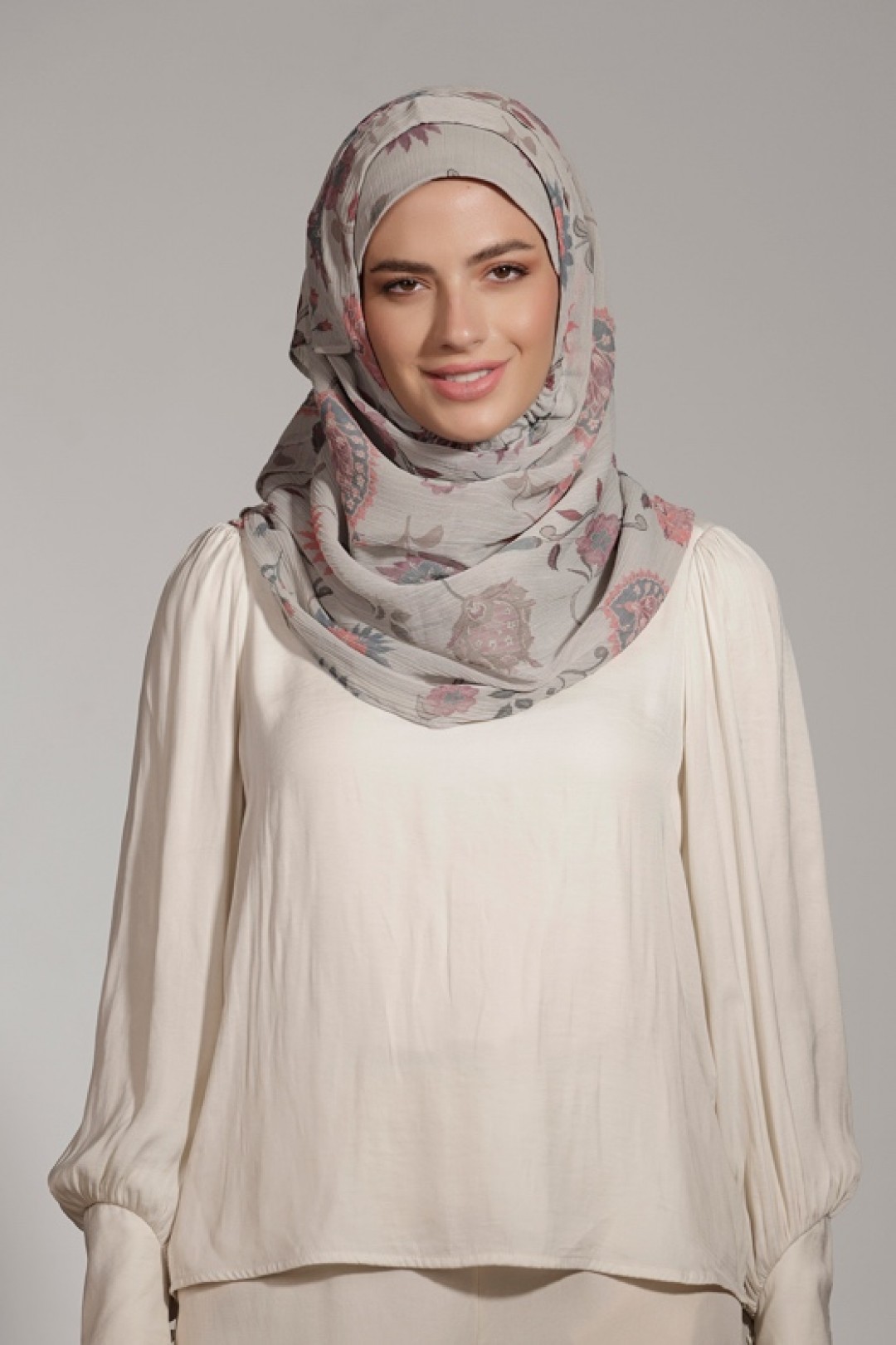 Gilly Flower - Printed Crinkled Chiffon