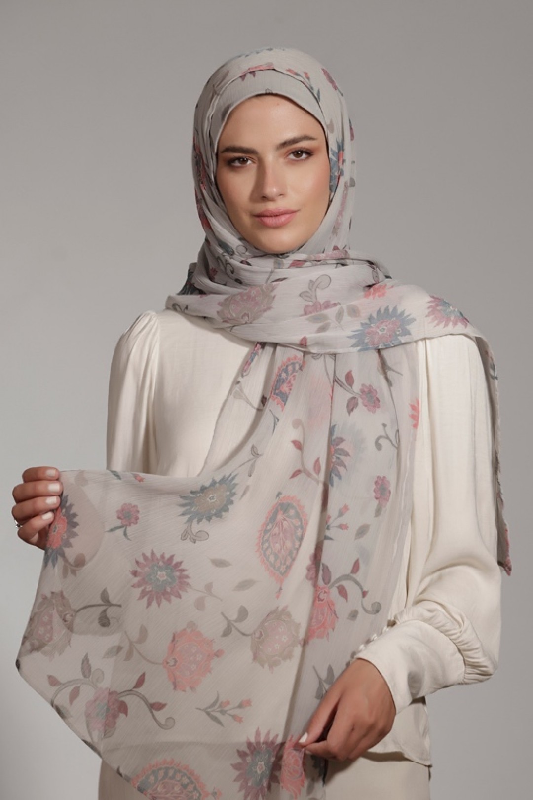 Gilly Flower - Printed Crinkled Chiffon