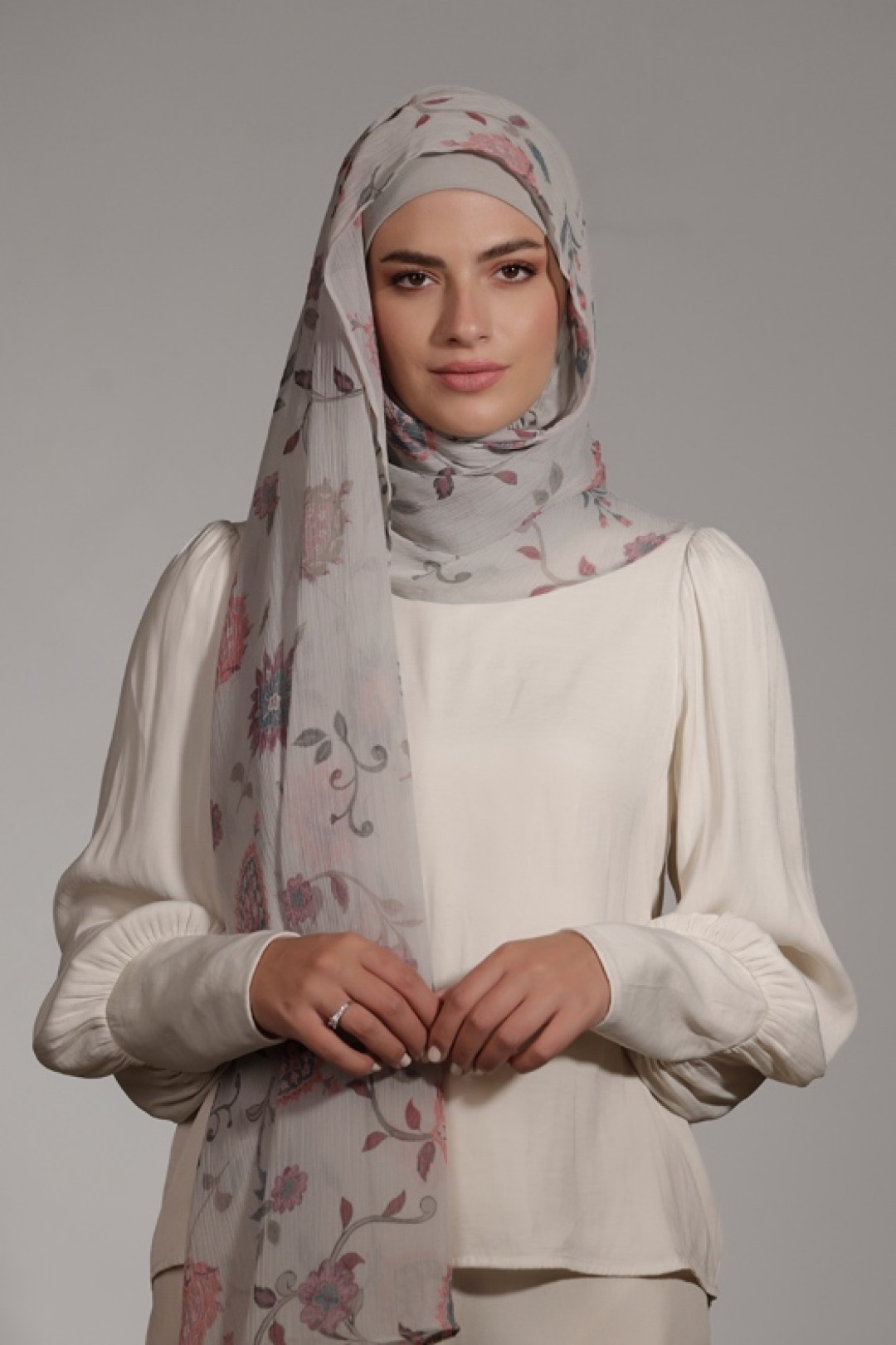 Gilly Flower - Printed Crinkled Chiffon
