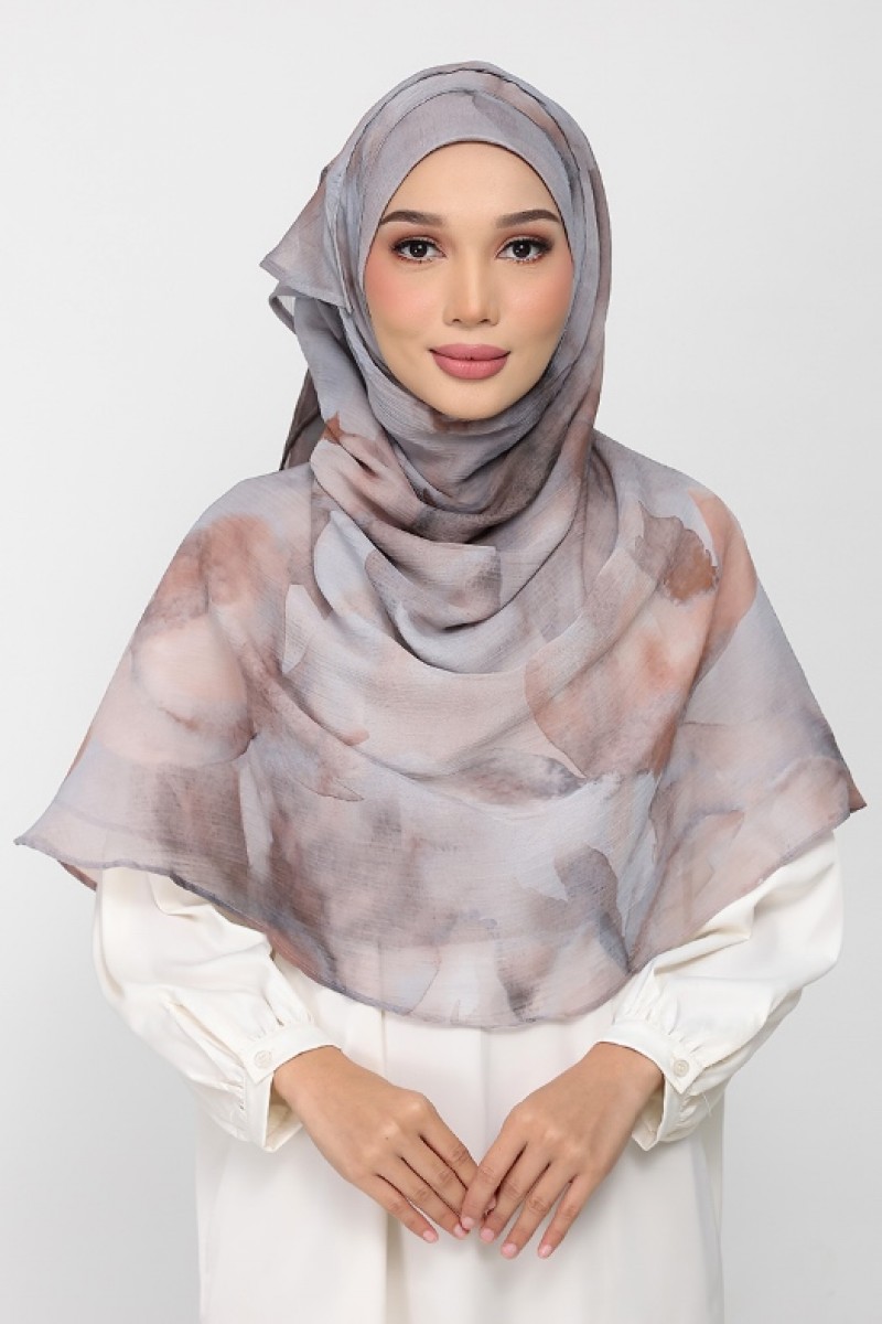 Golden Dew - Printed Plus Crinkled Chiffon