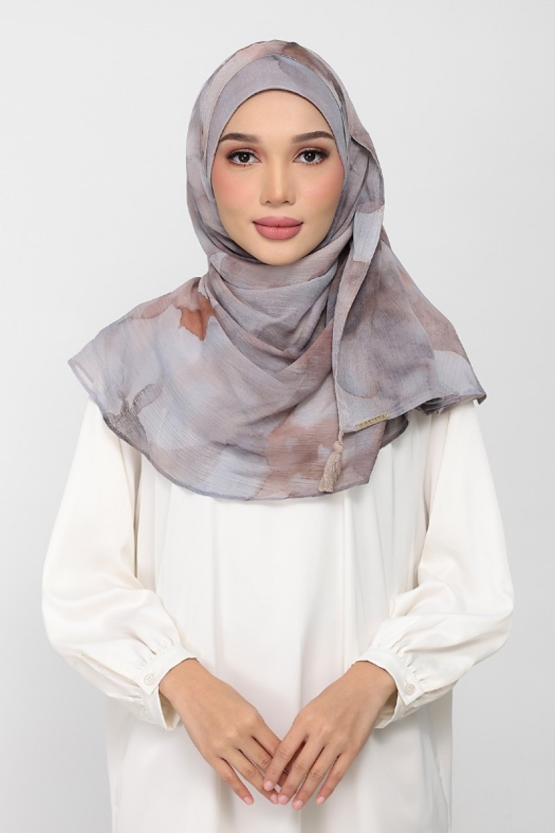 Golden Dew - Printed Plus Crinkled Chiffon