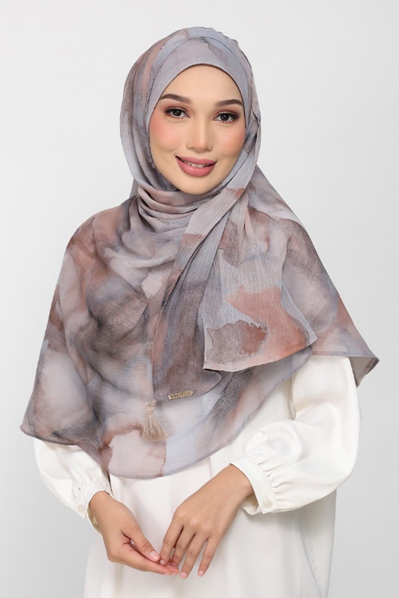 Golden Dew - Printed Plus Crinkled Chiffon