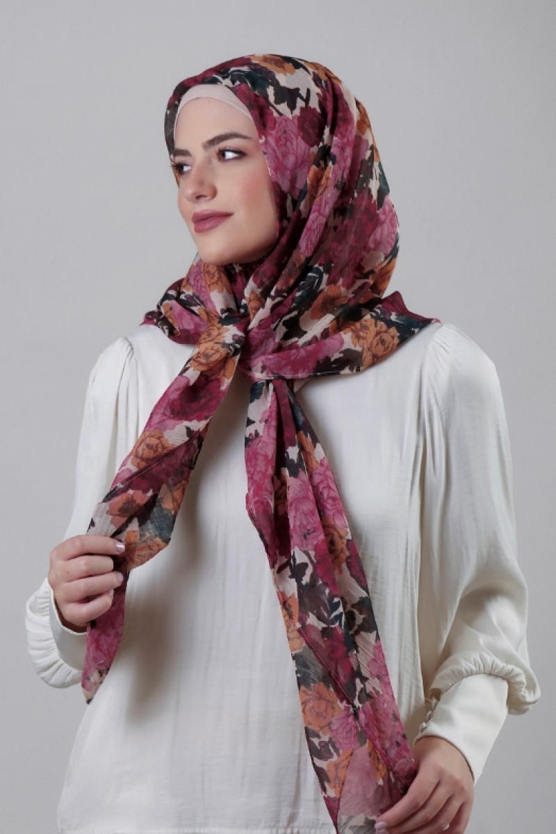 Golden Hour - Crinkled Chiffon - Face Mask