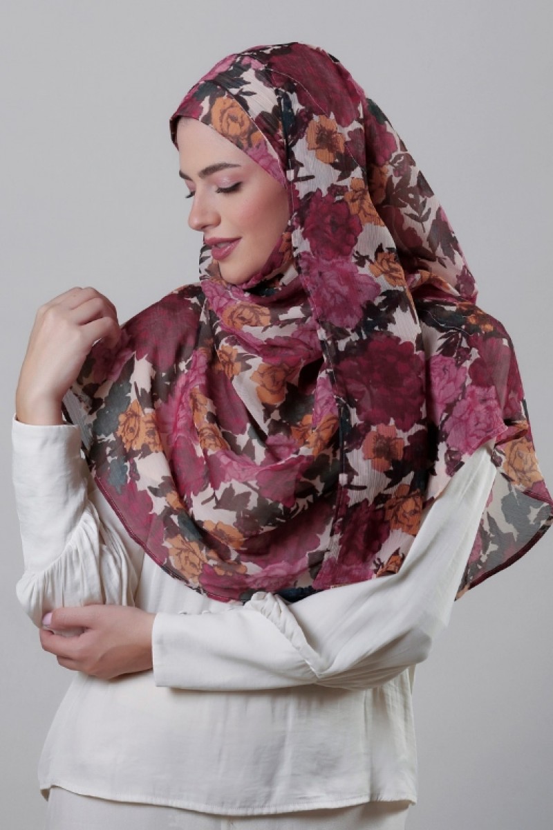 Golden Hour - Crinkled Chiffon - Face Mask