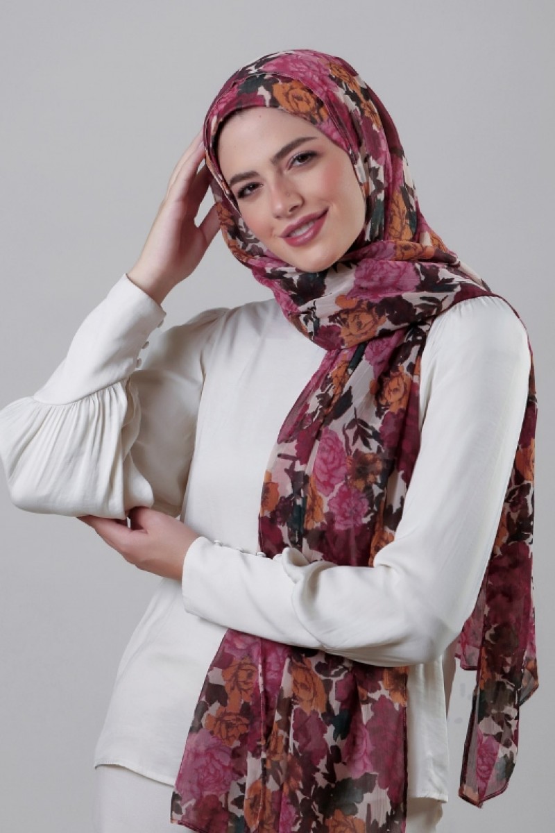 Golden Hour - Crinkled Chiffon - Face Mask