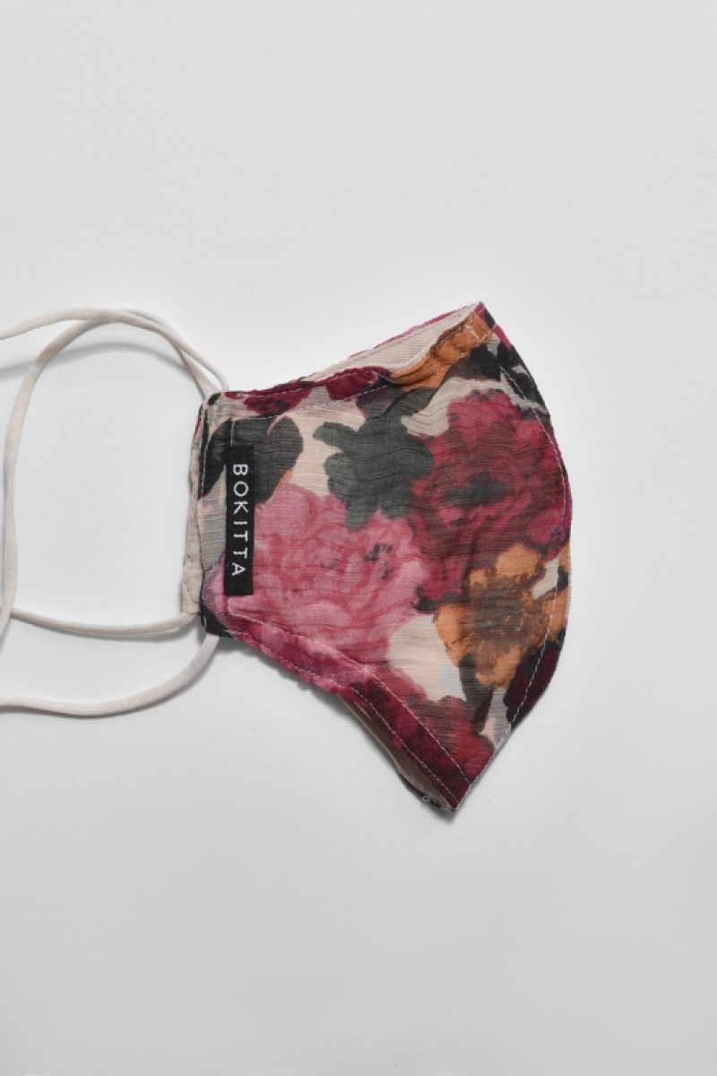 Golden Hour - Crinkled Chiffon - Face Mask