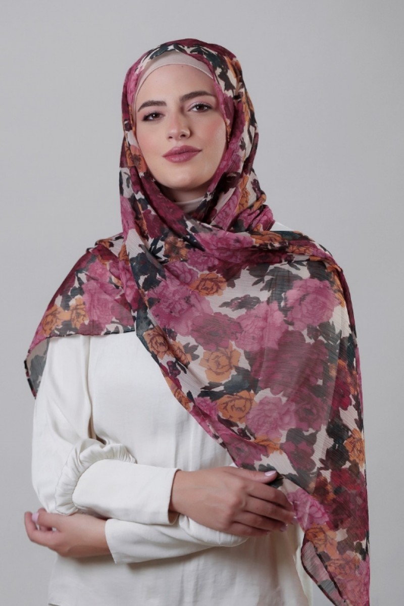 Golden Hour - Crinkled Chiffon - Face Mask