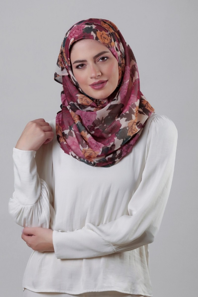 Golden Hour - Crinkled Chiffon - Face Mask