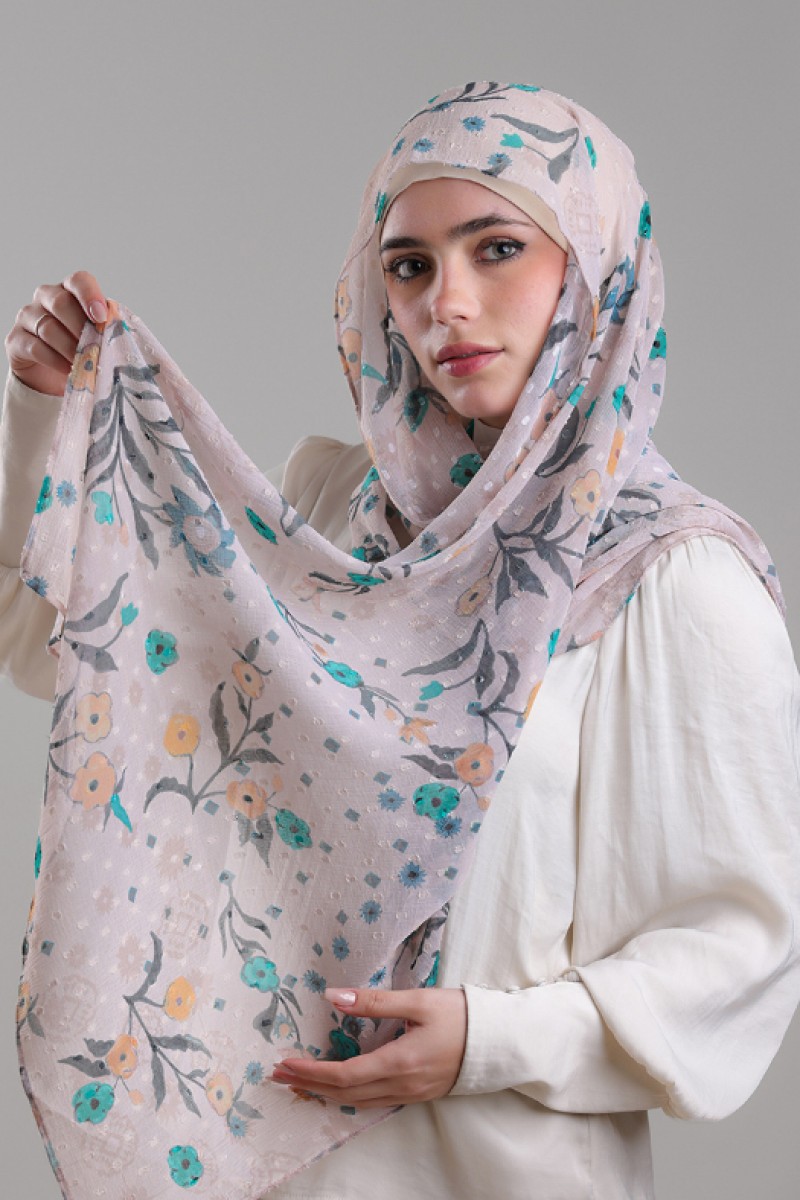 Gurgi - Printed Plus Mosaic Butti Chiffon