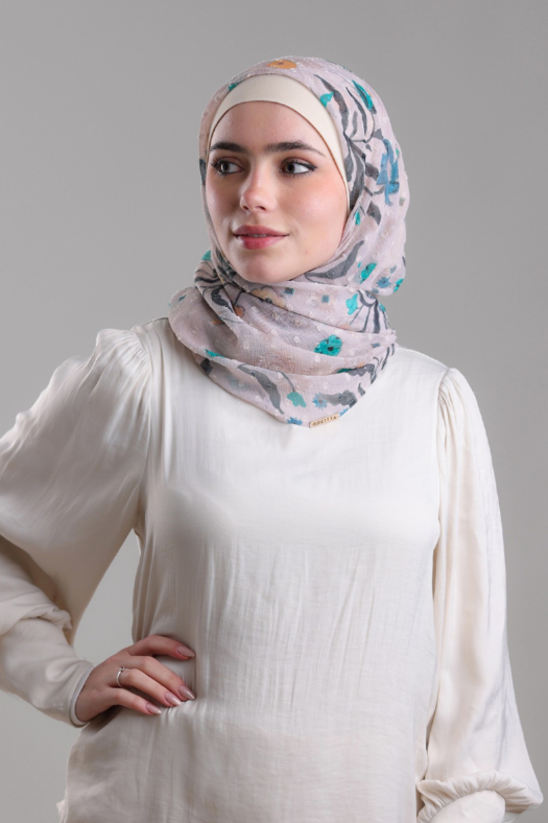Gurgi - Printed Plus Mosaic Butti Chiffon