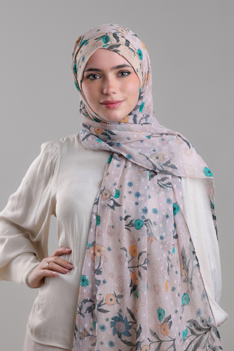 Gurgi - Printed Plus Mosaic Butti Chiffon