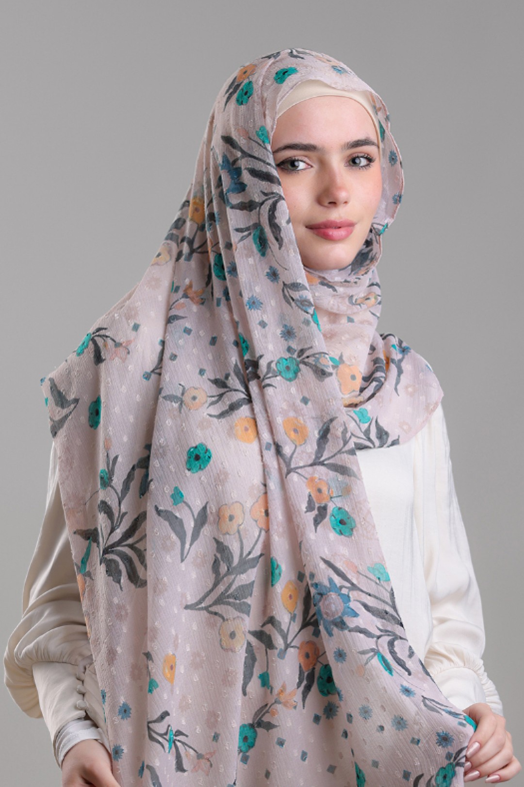 Gurgi - Printed Plus Mosaic Butti Chiffon