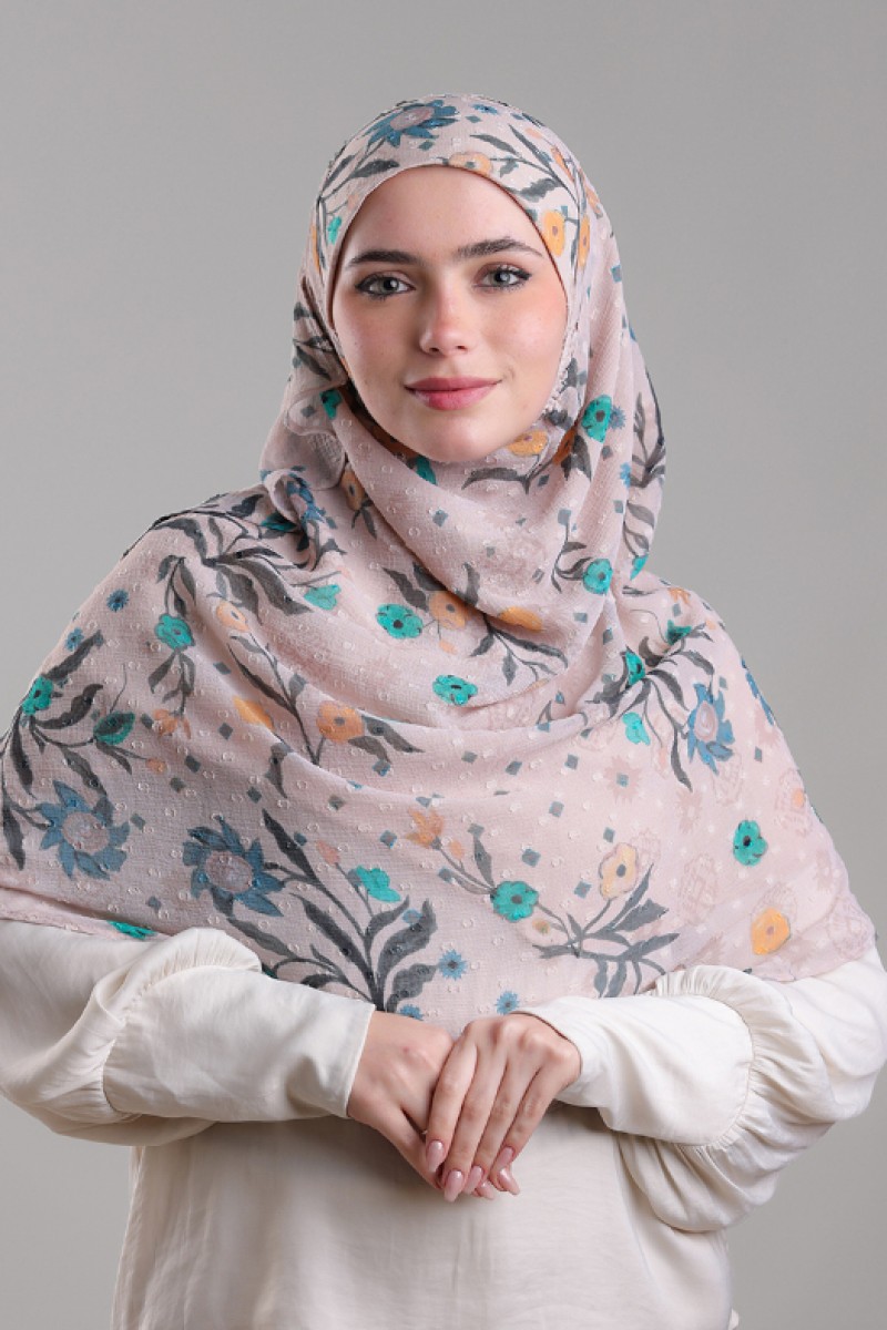 Gurgi - Printed Plus Mosaic Butti Chiffon