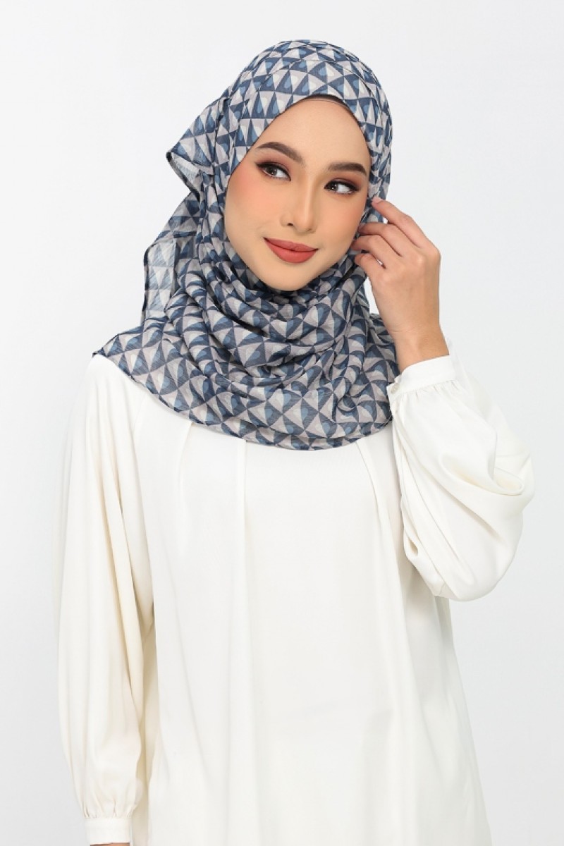 Hearts Denim - Printed Plus Crinkled Chiffon