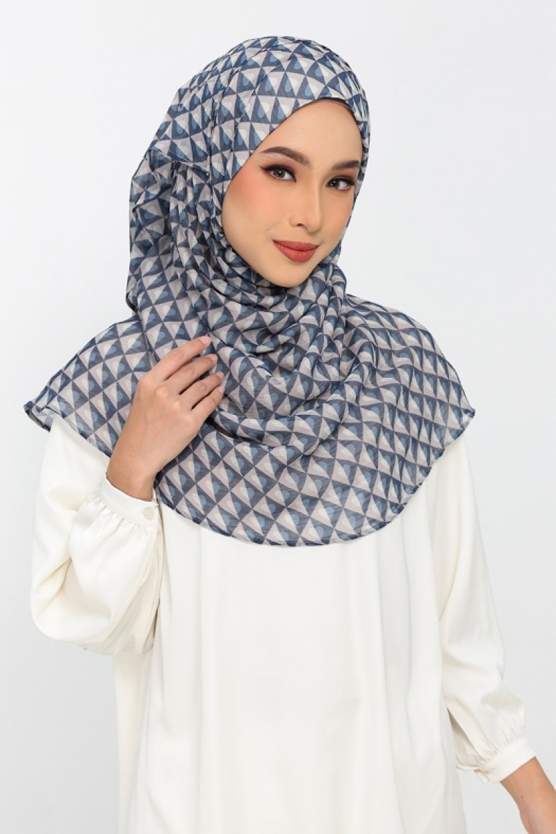 Hearts Denim - Printed Plus Crinkled Chiffon