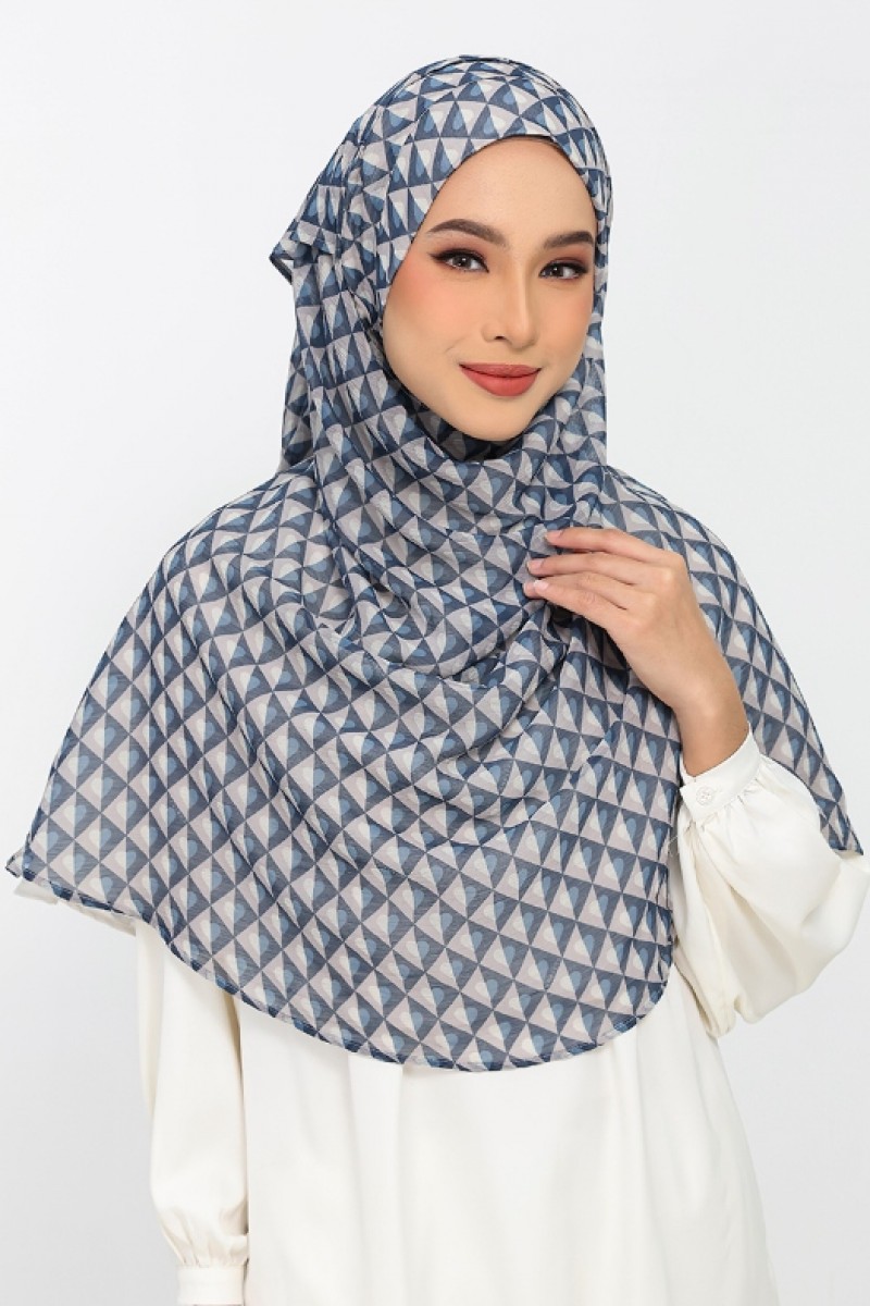 Hearts Denim - Printed Plus Crinkled Chiffon