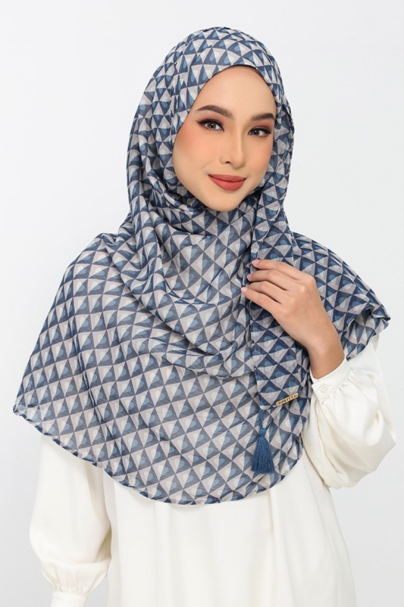 Hearts Denim - Printed Plus Crinkled Chiffon