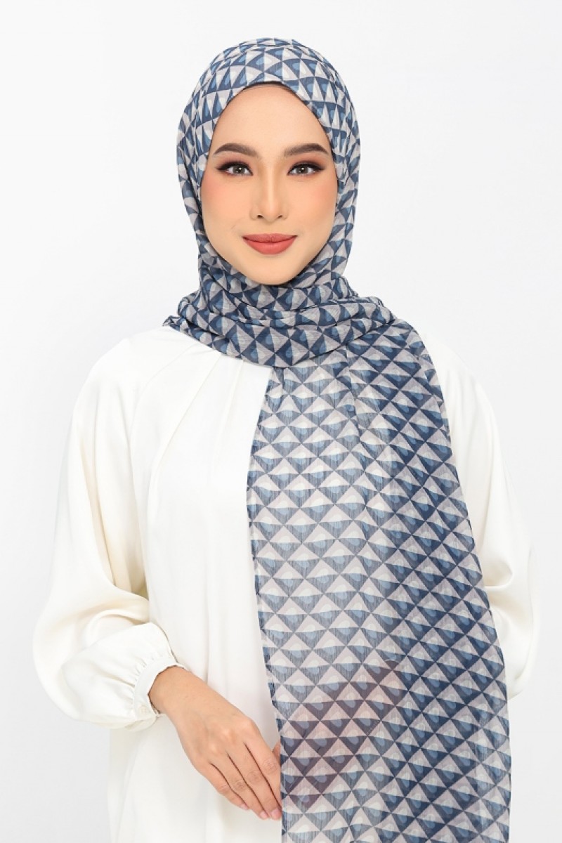 Hearts Denim - Printed Plus Crinkled Chiffon