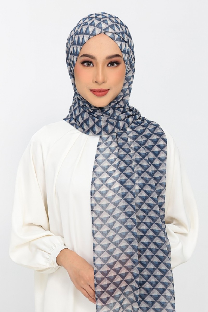 Hearts Denim - Printed Plus Crinkled Chiffon