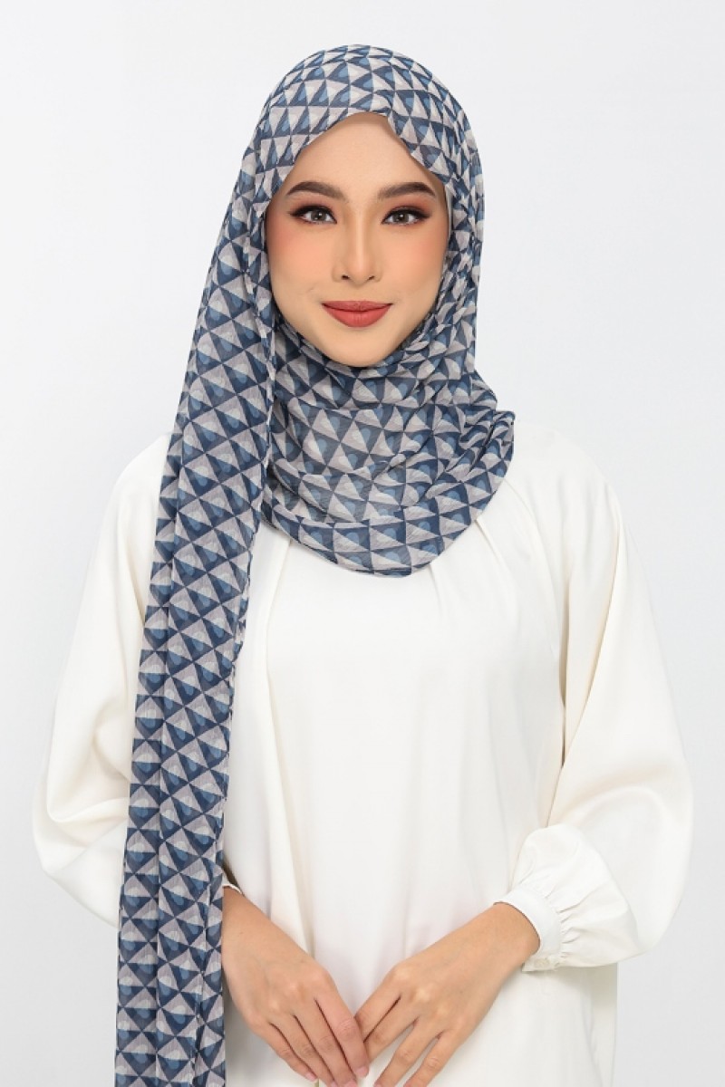 Hearts Denim - Printed Plus Crinkled Chiffon