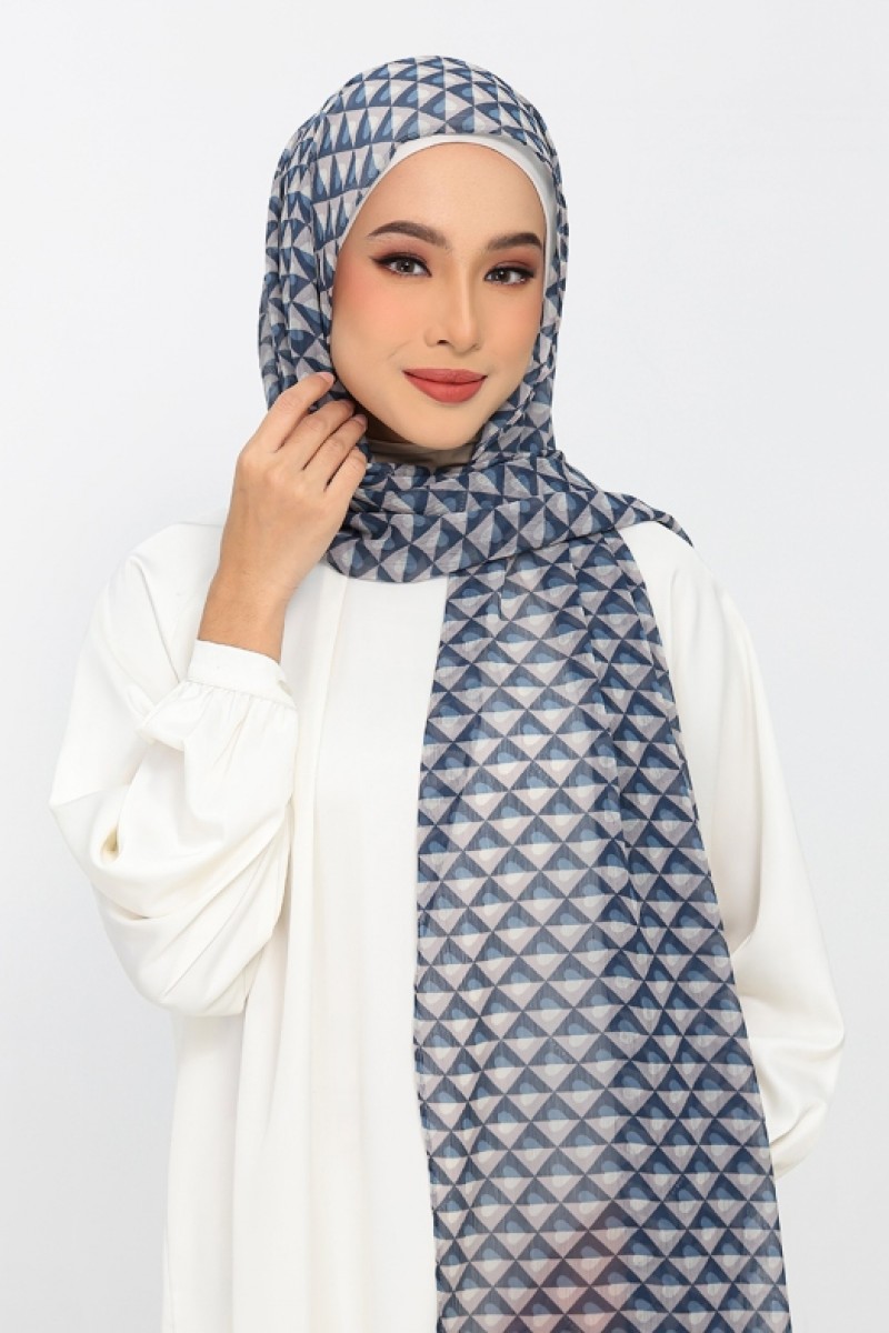 Hearts Denim - Printed Plus Crinkled Chiffon