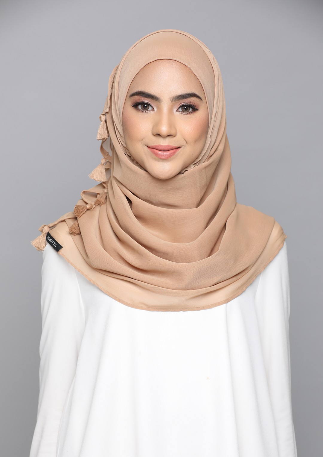 Indian Tan - Plain Smooth Chiffon