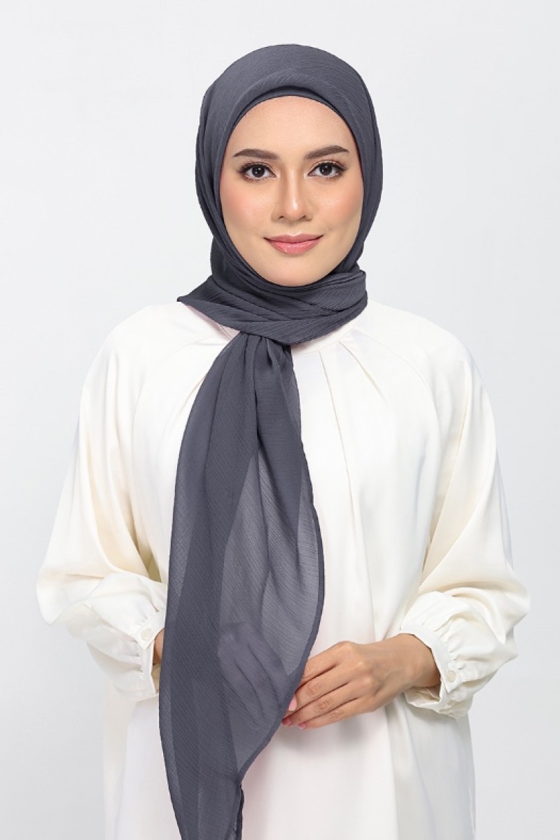 Iron - Plain Crinkled Chiffon