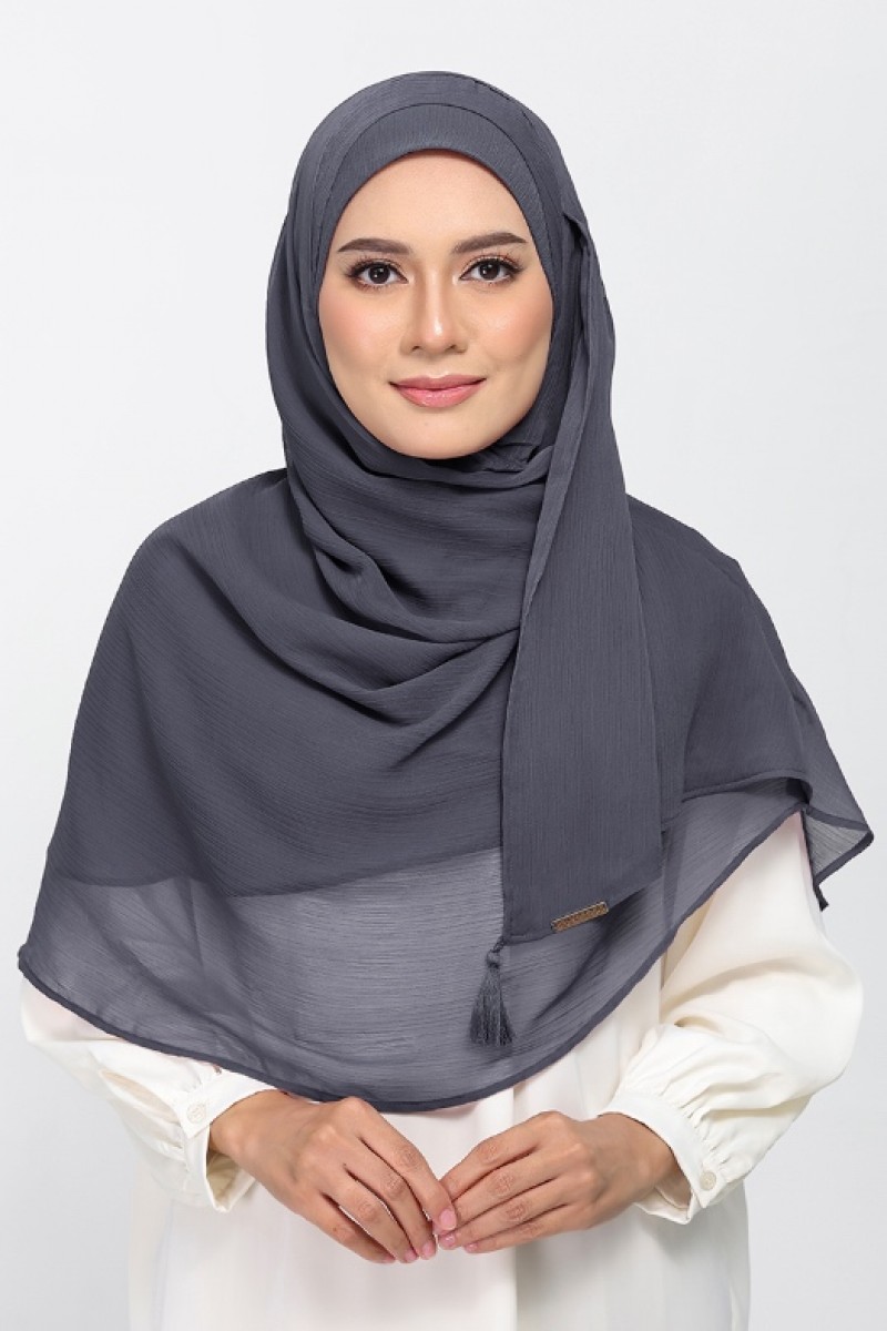 Iron - Plain Crinkled Chiffon