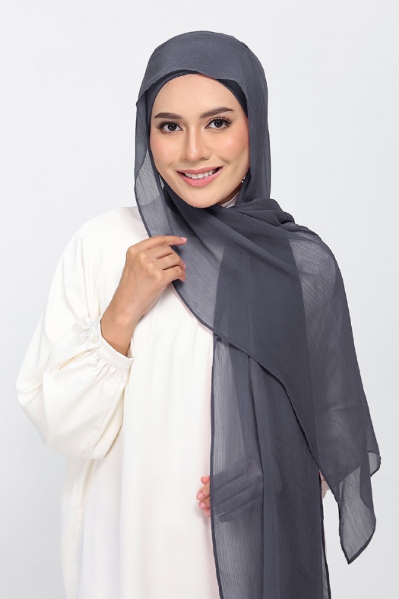 Iron - Plain Crinkled Chiffon