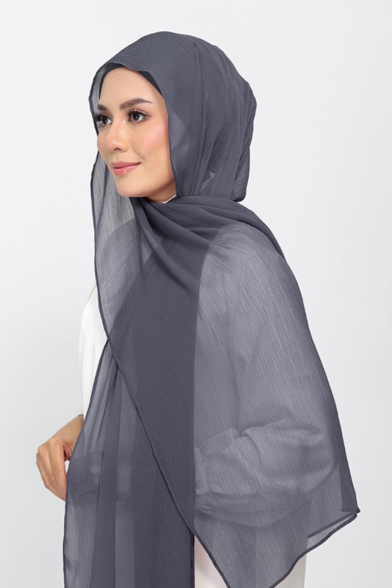 Iron - Plain Crinkled Chiffon