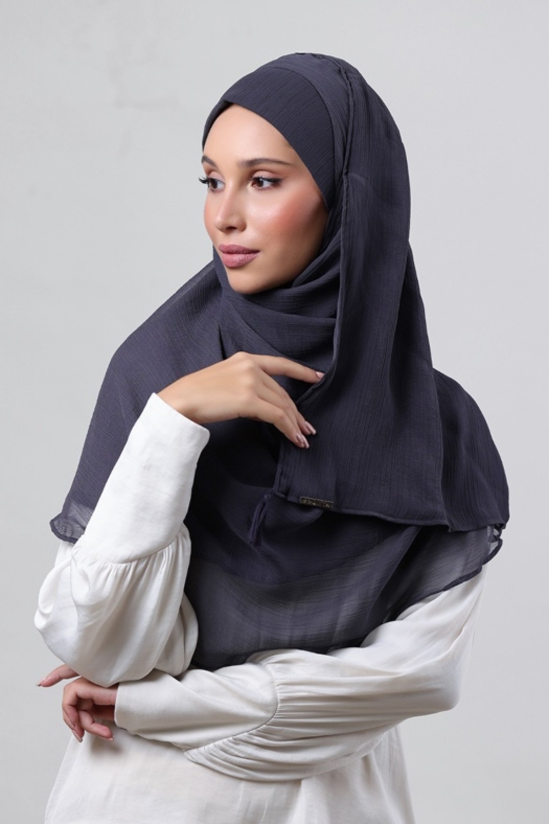 Iron - Plain Crinkled Chiffon