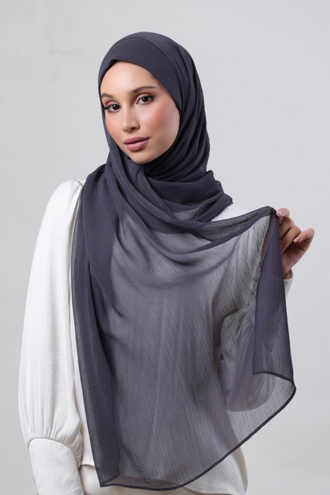 Iron - Plain Crinkled Chiffon