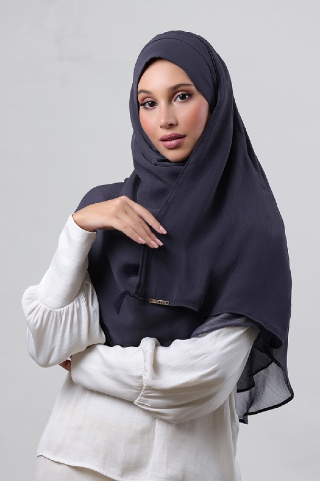 Iron - Plain Crinkled Chiffon