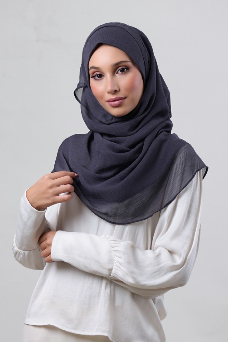 Iron - Plain Crinkled Chiffon