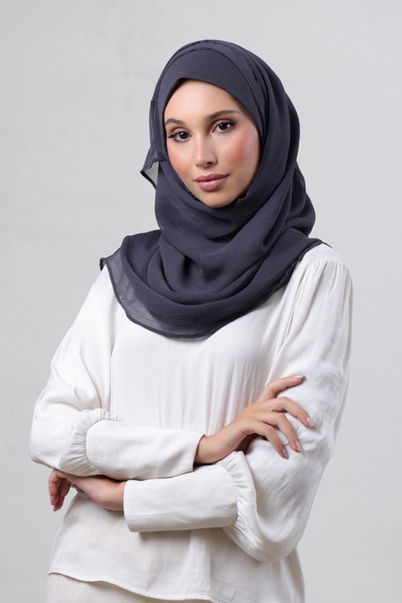 Iron - Plain Crinkled Chiffon
