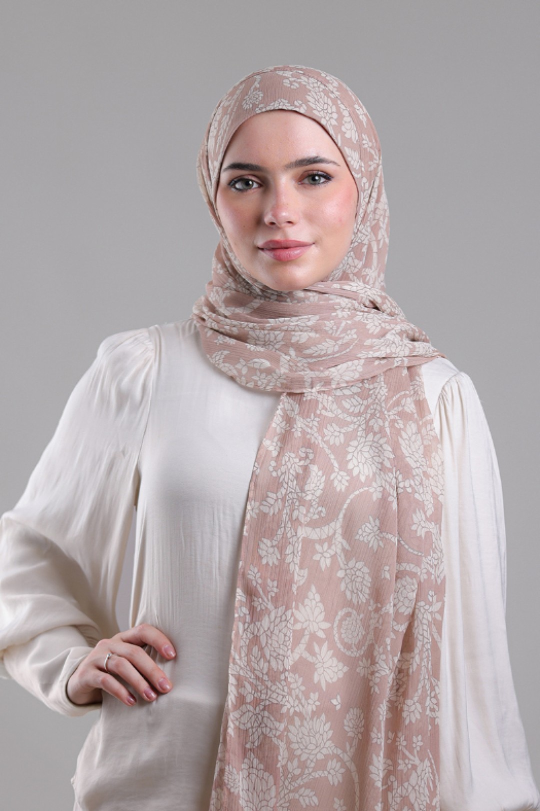 Iyyam Elulu - Printed Plus Crinkled Chiffon