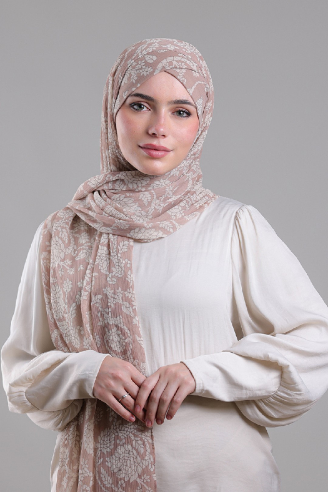 Iyyam Elulu - Printed Plus Crinkled Chiffon