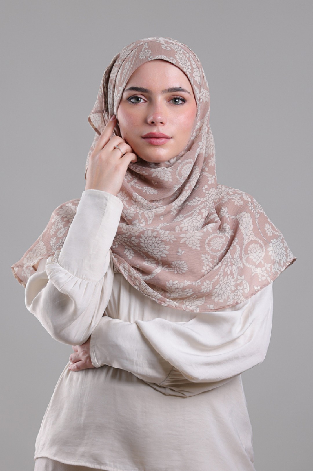 Iyyam Elulu - Printed Plus Crinkled Chiffon