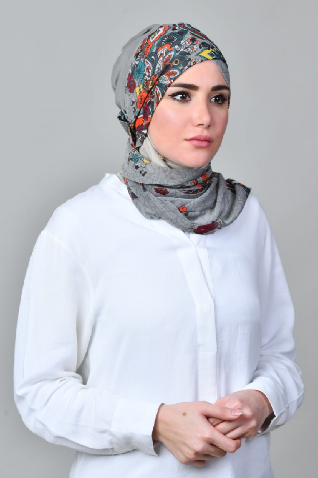Kashmir Gray - Mini & Capshawl