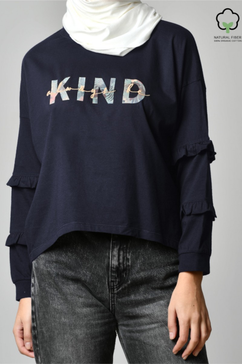 Peony - Always Be Kind (Navy)