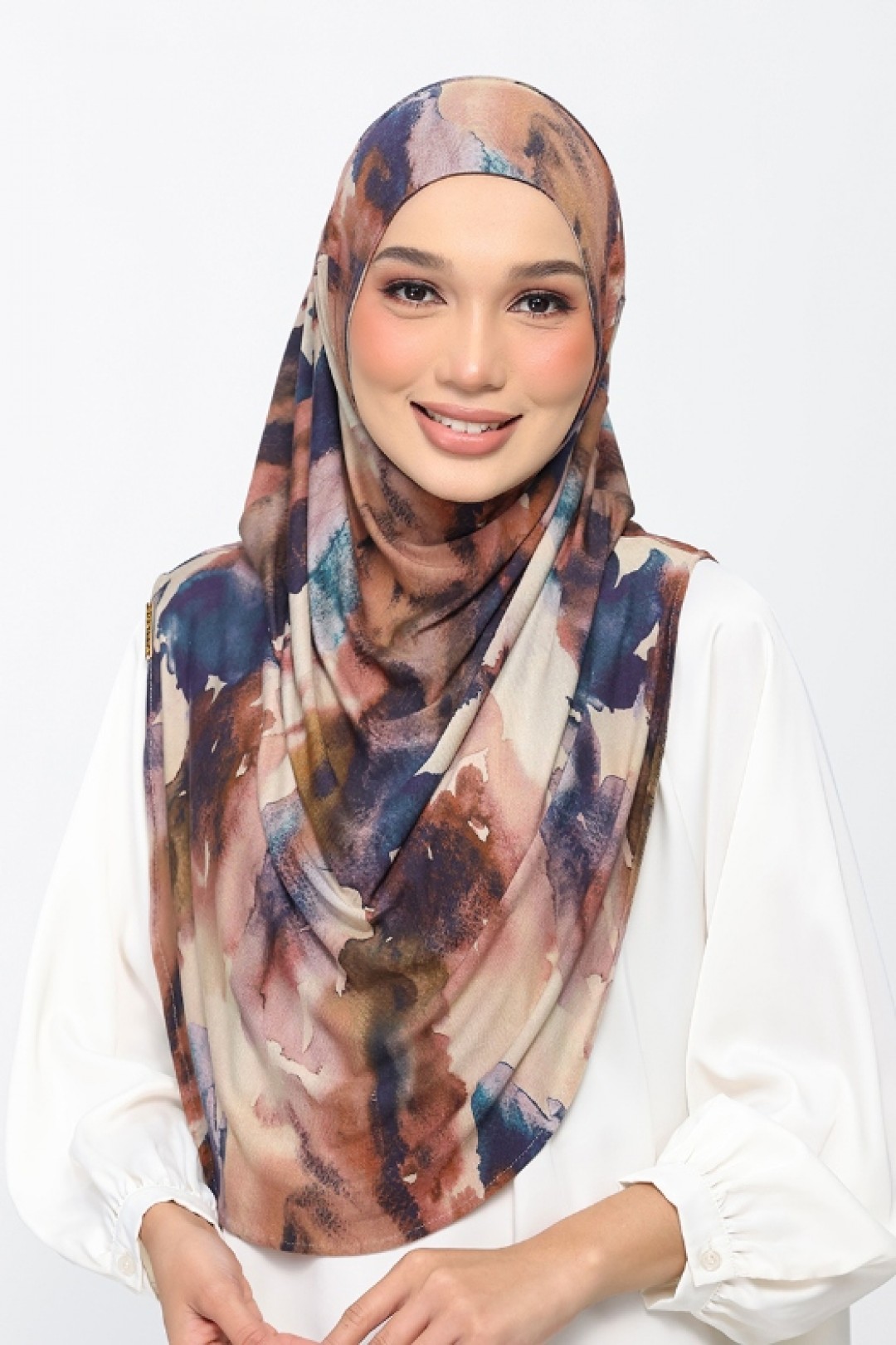 Marbled Dawn - Printed Micromodal Jersey