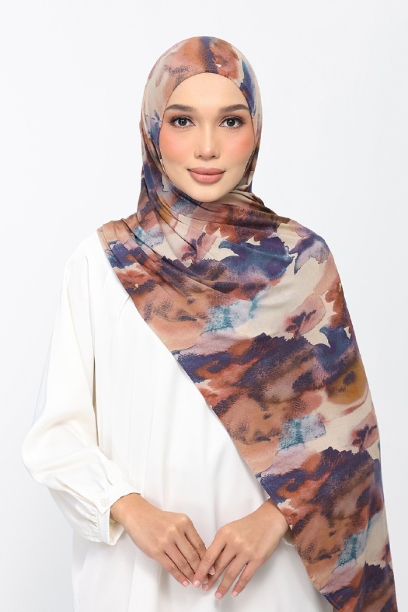 Marbled Dawn - Printed Micromodal Jersey