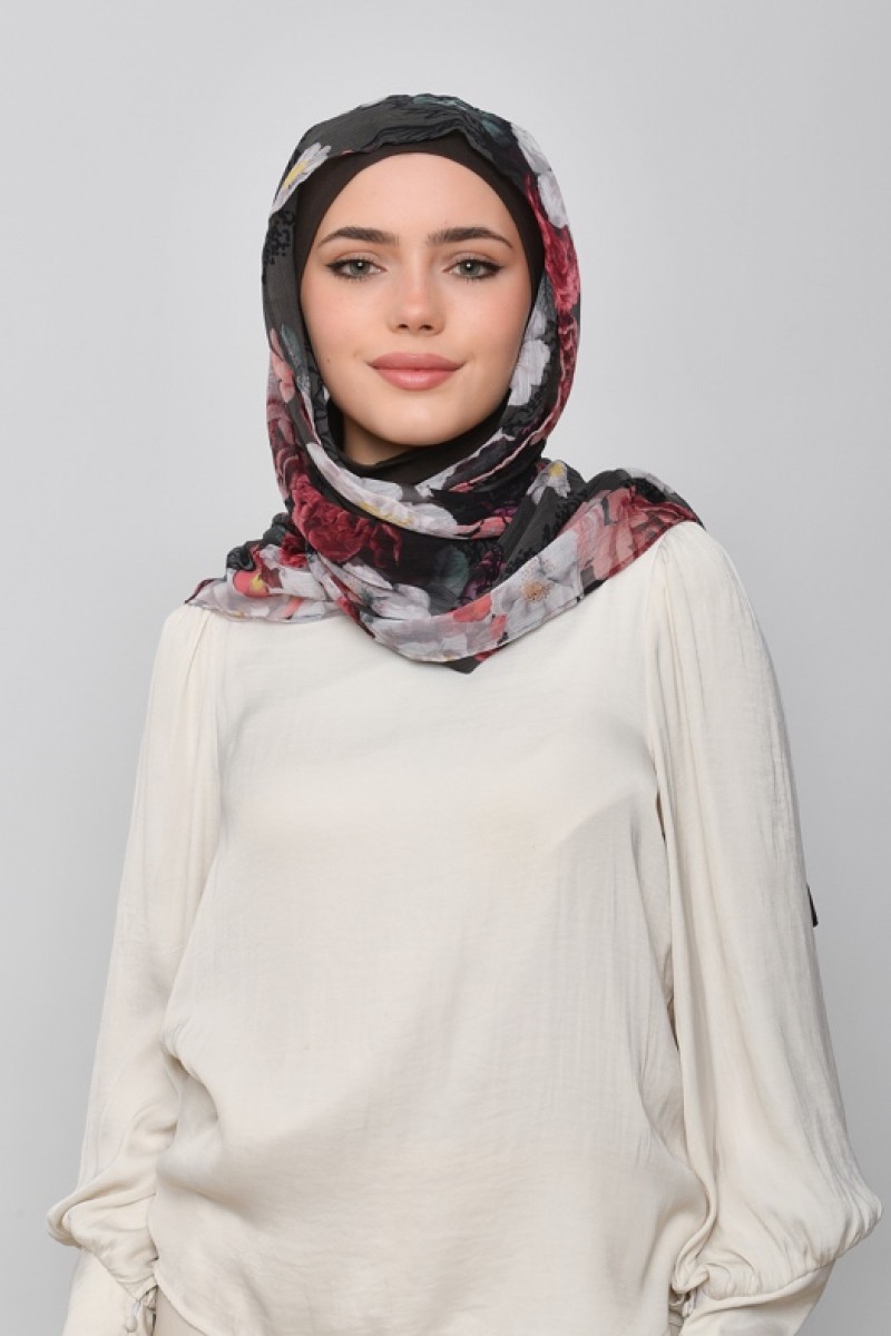 Mawadda - Printed Crinkled Chiffon