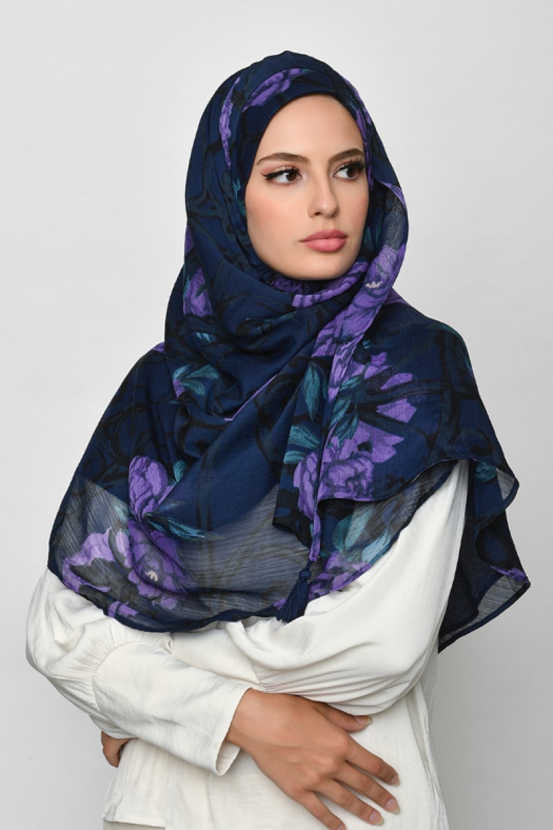 Message From Uknown - Crinkled Chiffon - Face Mask