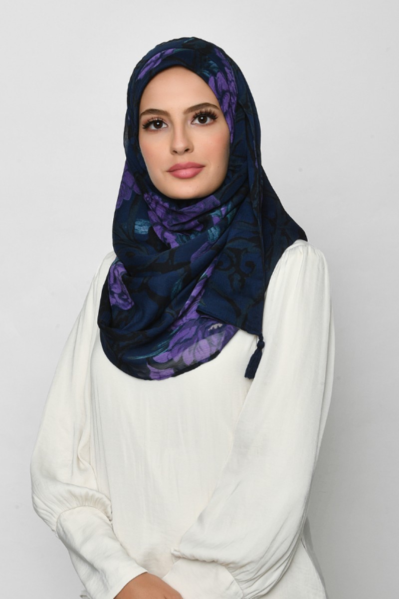 Message From Uknown - Crinkled Chiffon - Face Mask