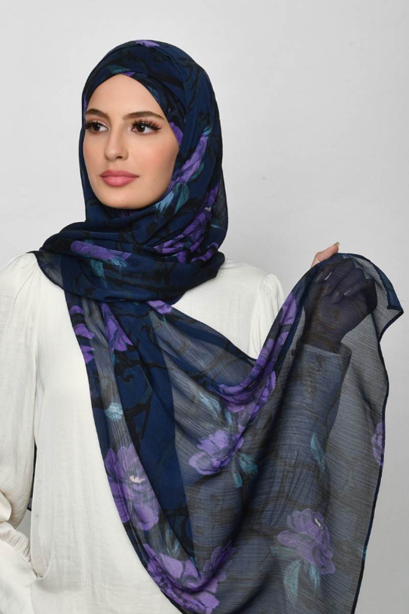 Message From Uknown - Crinkled Chiffon - Face Mask